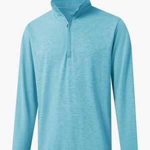 Men's Blue Quarter-Zip Pullover